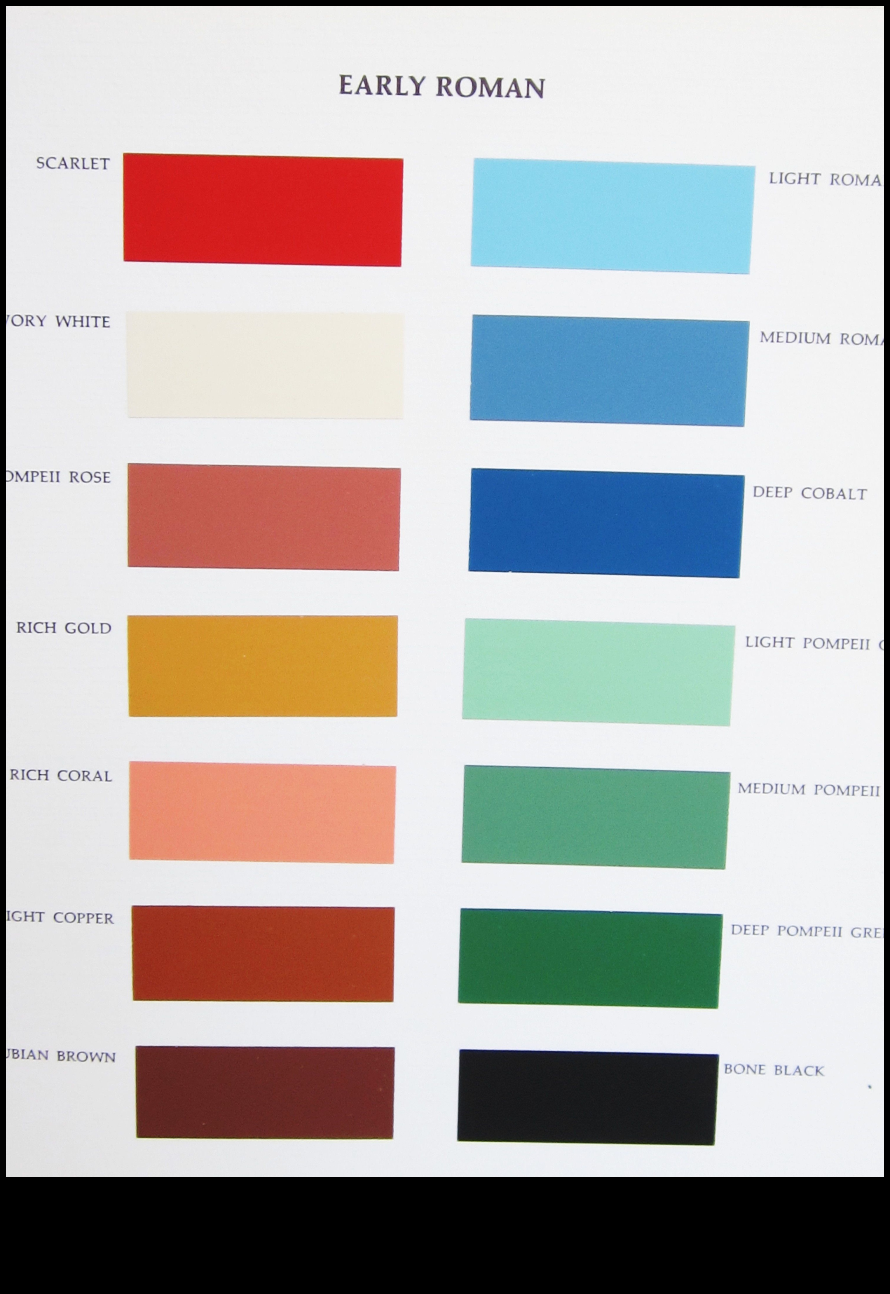 Caelian Colors Ceļojums pa Romas māksliniecisko paleti 2 Cēlijas krāsas: Romas Caelian Hill mākslinieciskā palete